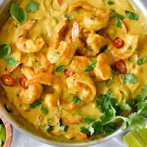 Shrimp In Thai Coconut Sauce